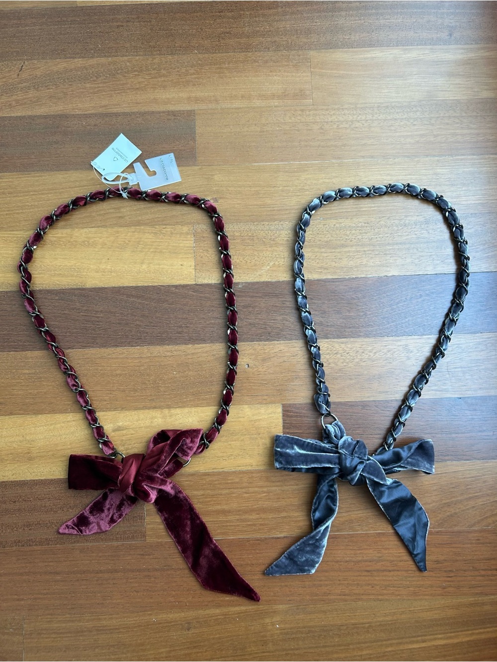 Velvet chain belt bundle